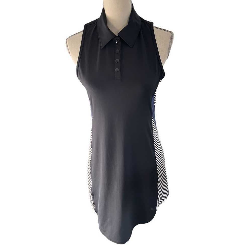 Lole Navy/White Side Stripe Collared Adisa Dress (S) - Picture 4 of 13